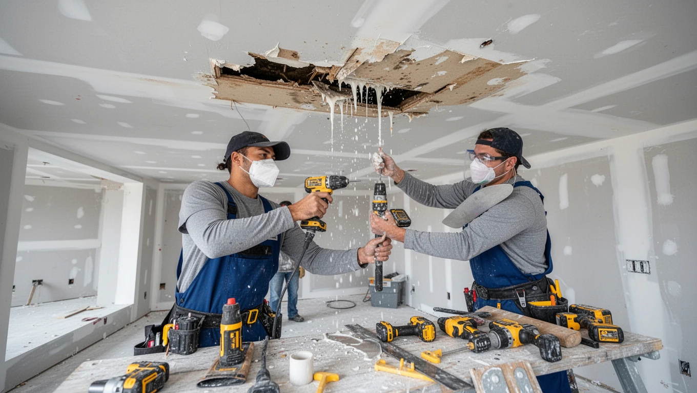 Ceiling Water Damage Repair