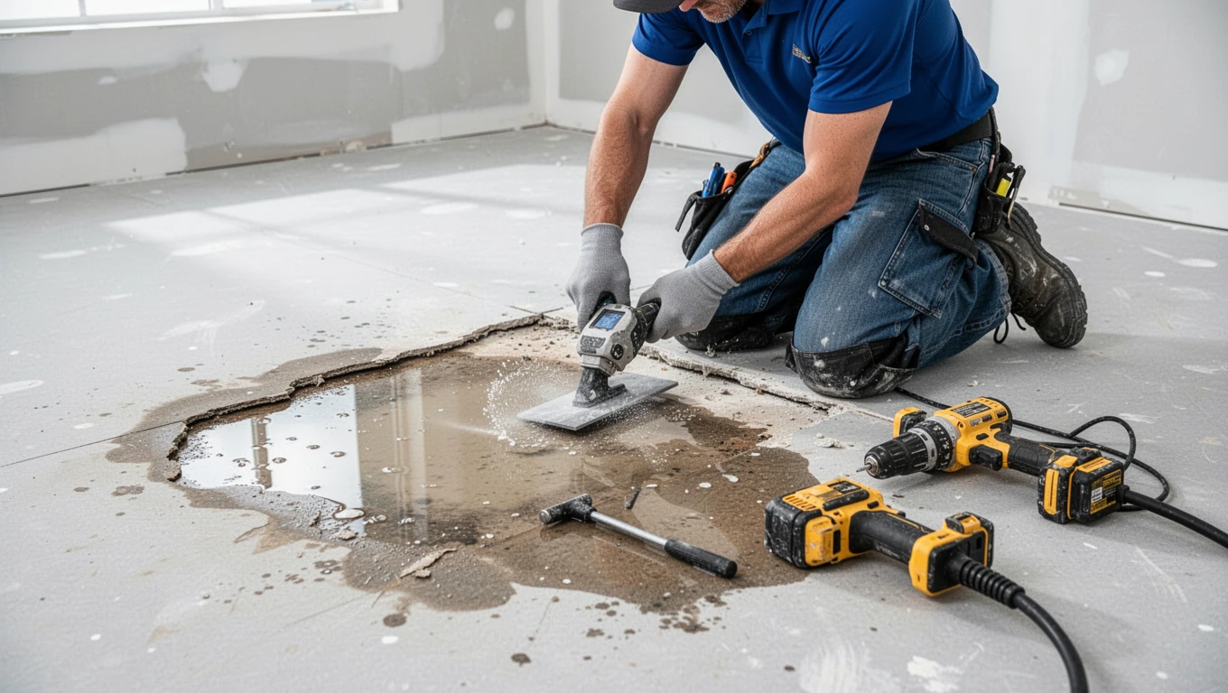 Floor Water Damage Repair